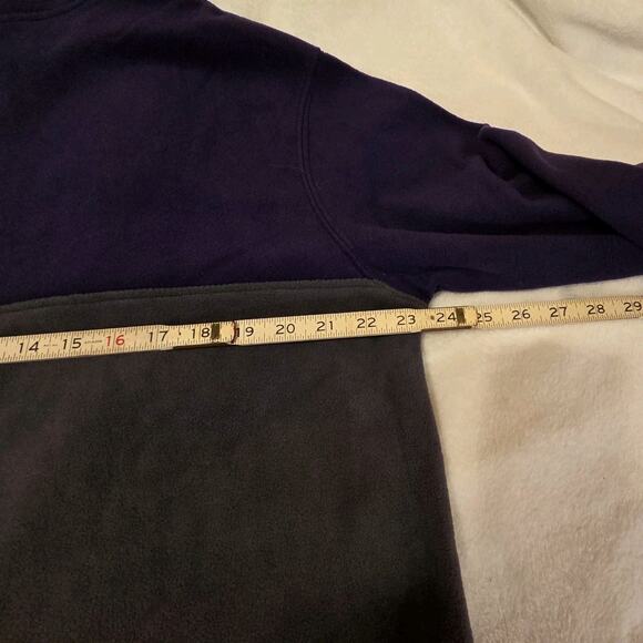 Mens XL Clemson Tigers Purple Orange Fleece 1/4 Zip Pullover College Football - Picture 11 of 12